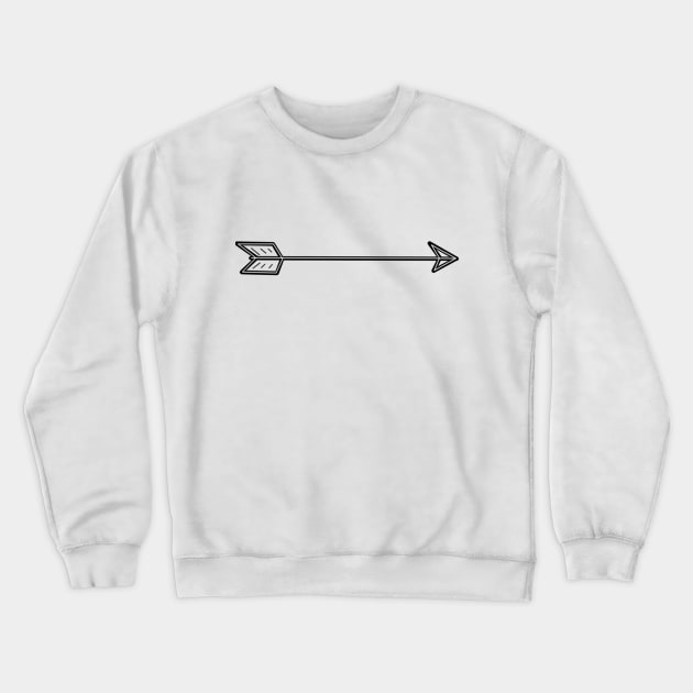 Arrow Crewneck Sweatshirt by TeeCupDesigns